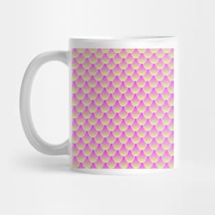 Pink And Yellow Mermaid Tail Pattern Digital Art | Melanie Jensen Illustrations Mug